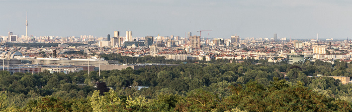Blick von der Field Station Berlin (Teufelsberg): Grunewald Berlin