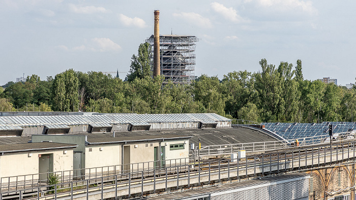 Blick vom U-Bahnhof Gleisdreieck: Viadukt der Linie U2 Berlin