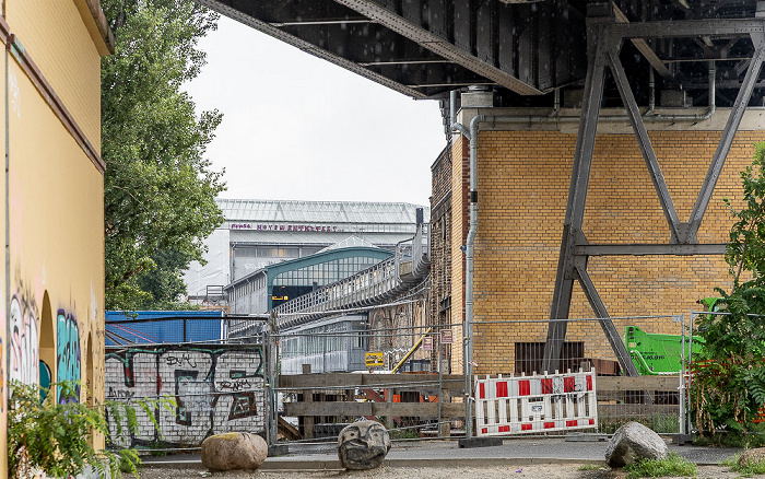 Viadukt der Linie U2, U-Bahnhof Gleisdreieck Berlin