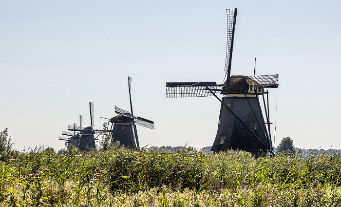 V.r.: Overwaard Molen No.4, Overwaard Molen No.5, Overwaard Molen No.6, Overwaard Molen No.7, Overwaard Molen No.8 Kinderdijk