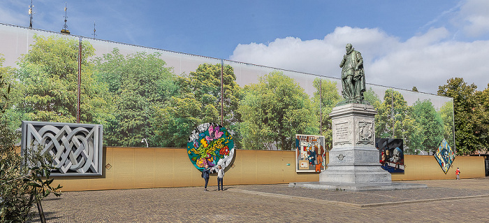 Plein mit der Statue Stadhouder Prins Willem van Oranje Den Haag