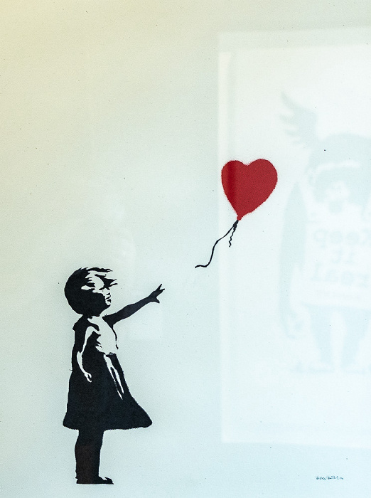 Moco Museum: Girl with the Balloon (von Banksy) Amsterdam