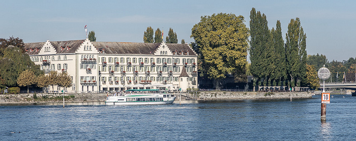 Bodensee, Dominikanerinsel mit dem Steigenberger Inselhotel Konstanz Konstanz
