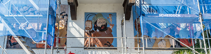 Sankt-Stephans-Platz: Gemälde Heckerzug Konstanz