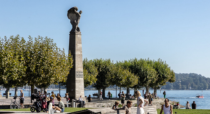 Stadtgarten, Graf Zeppelin Denkmal, Bodensee Konstanz