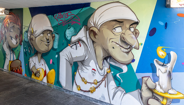 Alte Rheinbrücke: Street Art Konstanz