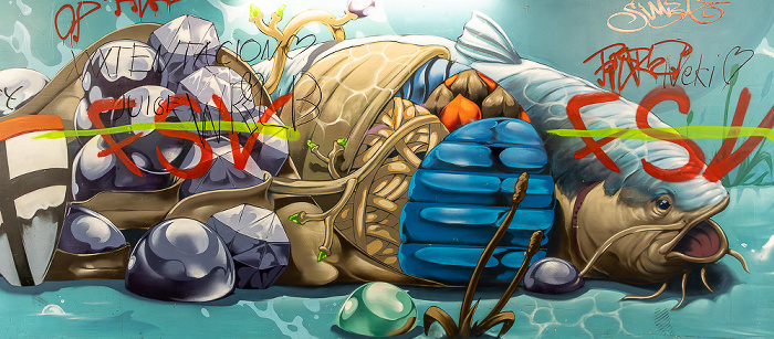 Alte Rheinbrücke: Street Art Konstanz