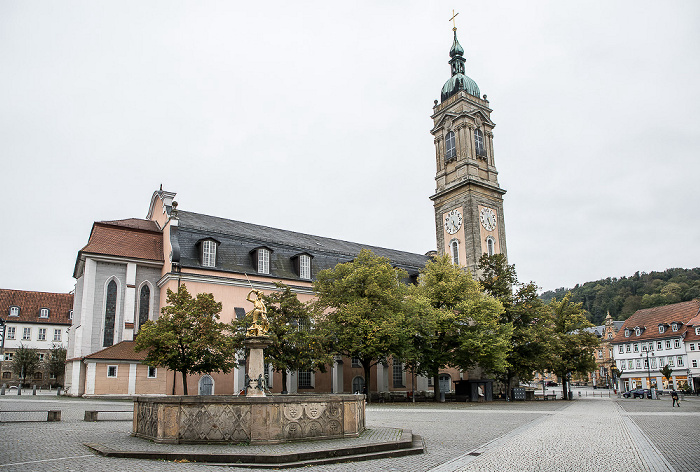 Markt: St. Georg-Brunnen, Georgenkirche Eisenach