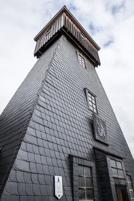 An den Gradierhäusern: Historischer Förderturm Bad Salzungen