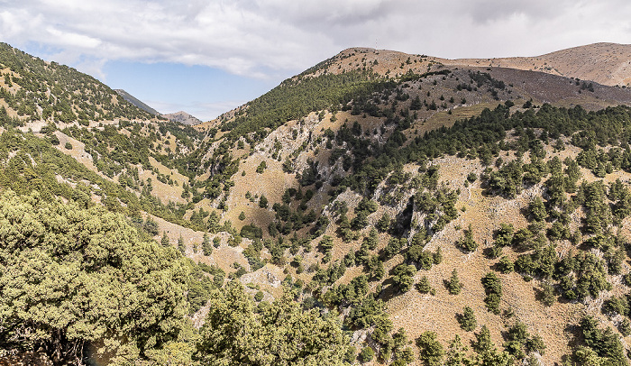 Blick vom Café Panorama: Imbros-Schlucht (Φαράγγι Ίμπρου) Provinz Sfakia