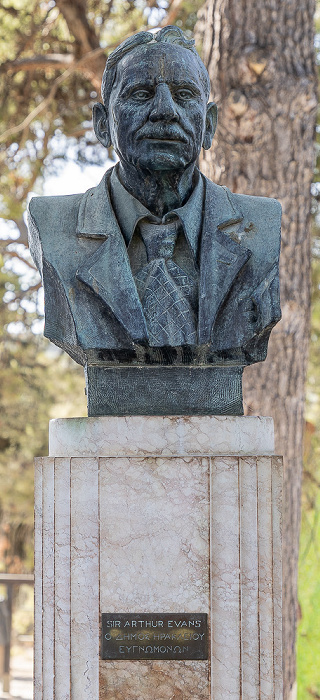Palast von Knossos: Büste Sir Arthur Evans Heraklion