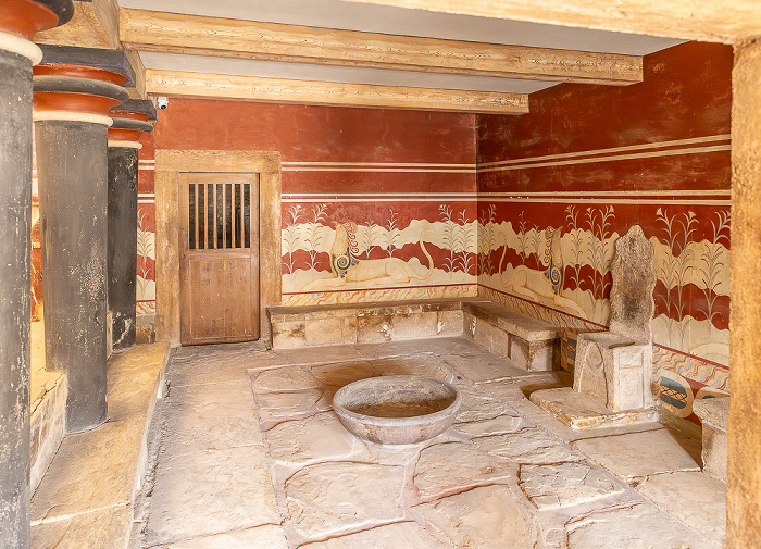 Palast von Knossos: Thronsaal (Αίθουσα του Θρόνου) Heraklion