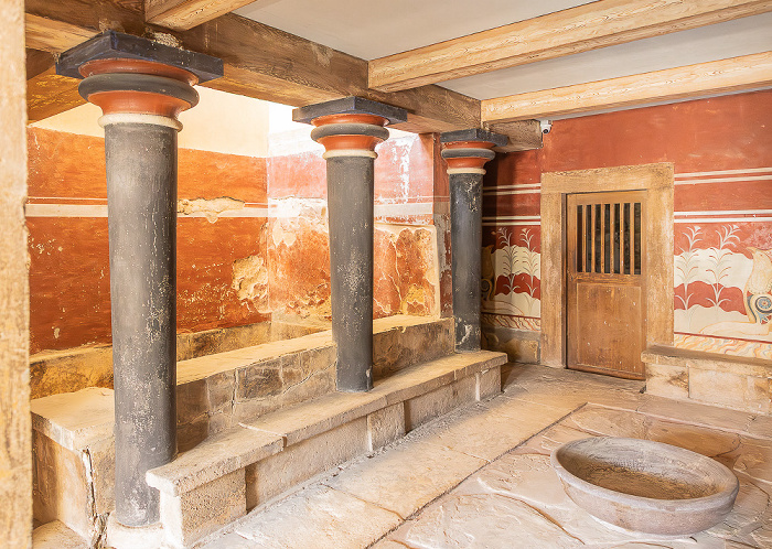 Palast von Knossos: Thronsaal (Αίθουσα του Θρόνου) Heraklion