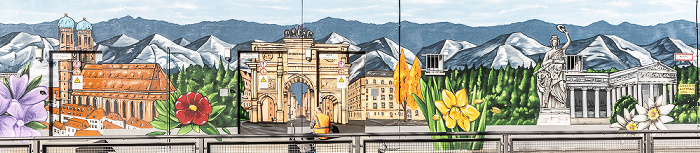 Friedenstraße: Elektronisches Stellwerk München Ost Pbf (MOP) - Street Art München