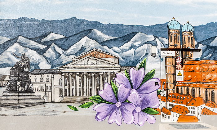 Friedenstraße: Elektronisches Stellwerk München Ost Pbf (MOP) - Street Art München