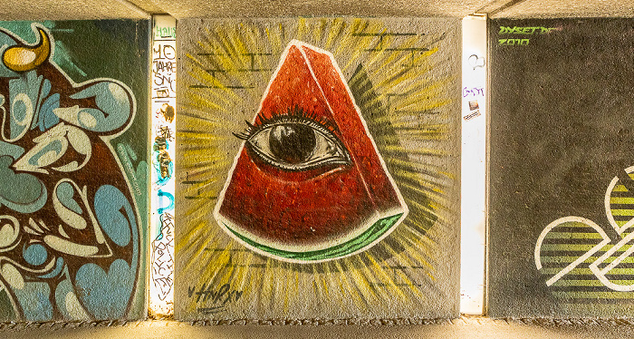 Unterführung Prinzregentenstraße am Friedensengel: Street Art München
