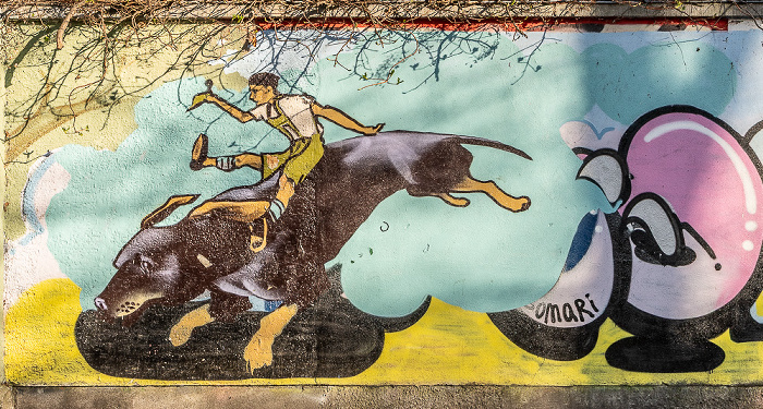 Zellstraße: Biergarten an der Muffathalle - Street Art München