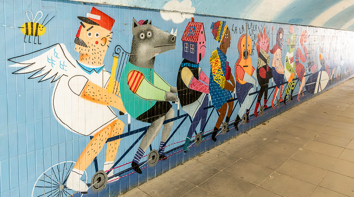 Unterführung Ludwigsbrücke (Karl-Müller-Weg): Street Art München