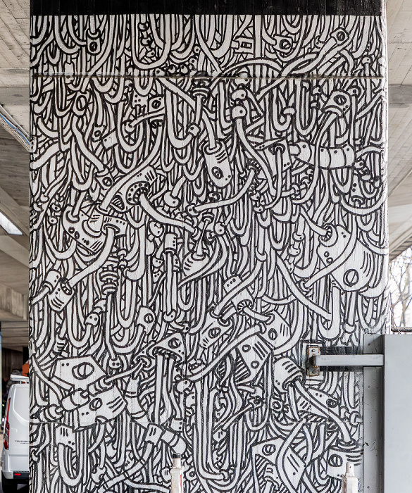 Donnersbergerbrücke: Street Art München