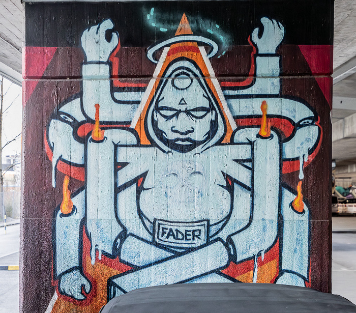 Donnersbergerbrücke: Street Art München