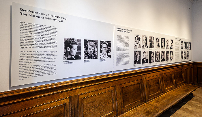 München Justizpalast: Sitzungssaal Weiße Rose