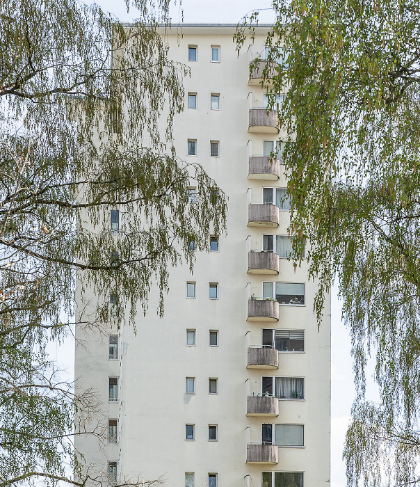 Leo-Graetz-Straße: Siemens-Siedlung mit Hochhausscheibe München