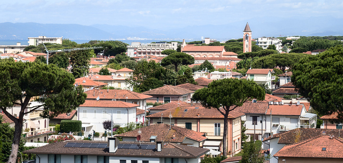 Blick vom Hotel Venezia Marina di Pietrasanta