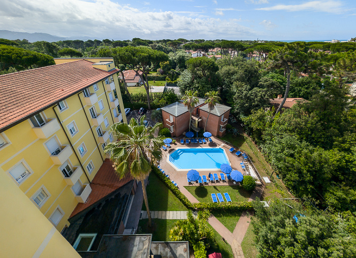 Blick vom Hotel Venezia Marina di Pietrasanta