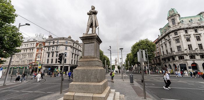 Dublin O'Connell Street Lower: William Smith O'Brien Monument Abbey Street Lower Middle Abbey Street Sir John Gray Knt MD JP Spire of Dublin
