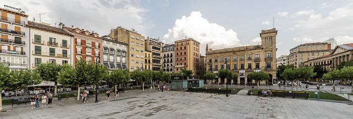 Blick vom Kiosco de la Plaza del Castillo: Plaza del Castillo Pamplona