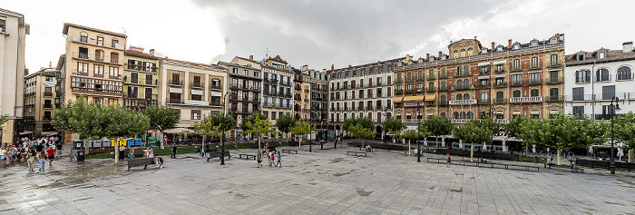 Blick vom Kiosco de la Plaza del Castillo: Plaza del Castillo Pamplona