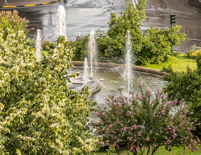Blick aus dem Hotel Yoldi: Plaza Príncipe de Viana Pamplona