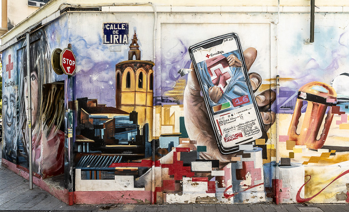 Calle de Guillem de Castro / Calle de Liria: Street Art Valencia