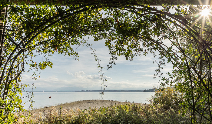 Roseninsel, Starnberger See, Alpen Feldafing