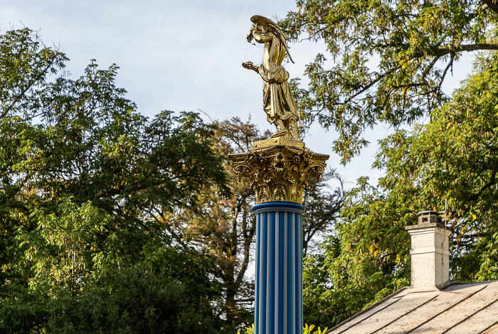 Roseninsel: Glassäule Feldafing