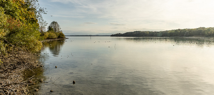 Blick von der Roseninsel: Starnberger See Feldafing