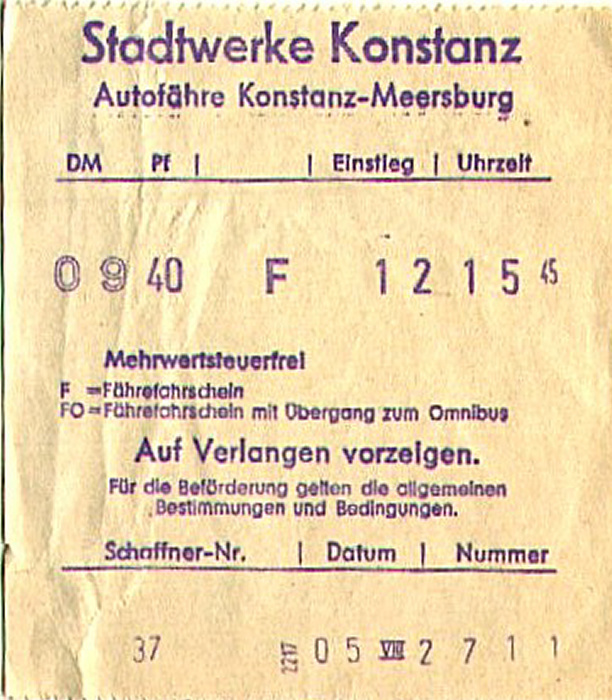 Autofähre Konstanz - Meersburg