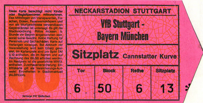 Neckarstadion: Fußball-Bundesligaspiel VfB Stuttgart - FC Bayern München Mercedes-Benz Arena