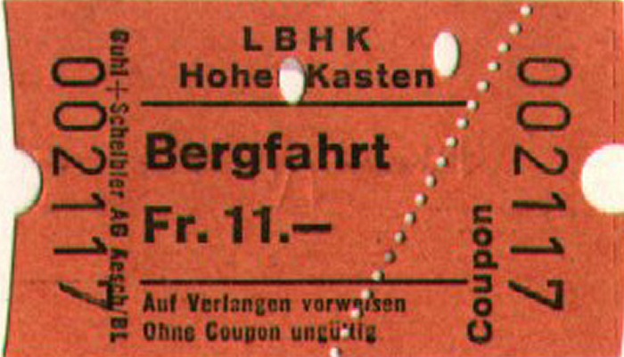 Hoher Kasten Bergbahn