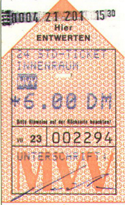 München MVV 24-Stunden-Ticket Innenraum