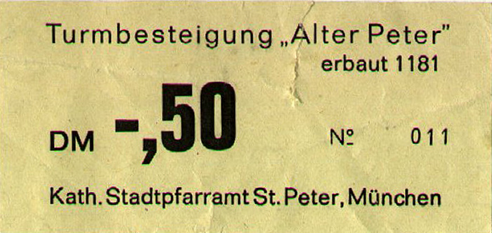 München Turmbesteigung St. Peter (Alter Peter) 