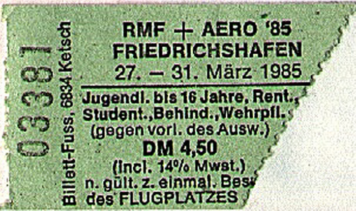 Friedrichshafen RMF + AERO Flugplatz