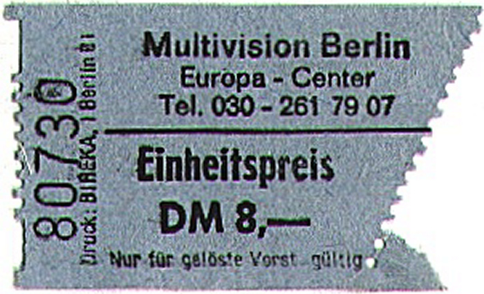 Berlin Multivisionsshow im Europa-Center