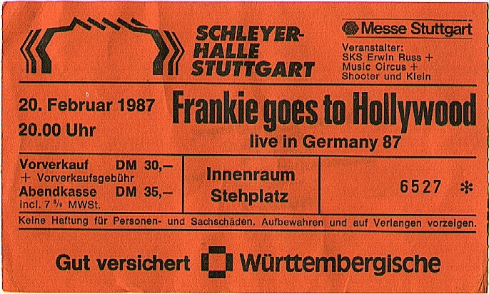 Stuttgart H.-M.-Schleyer-Halle: Frankie goes to Hollywood