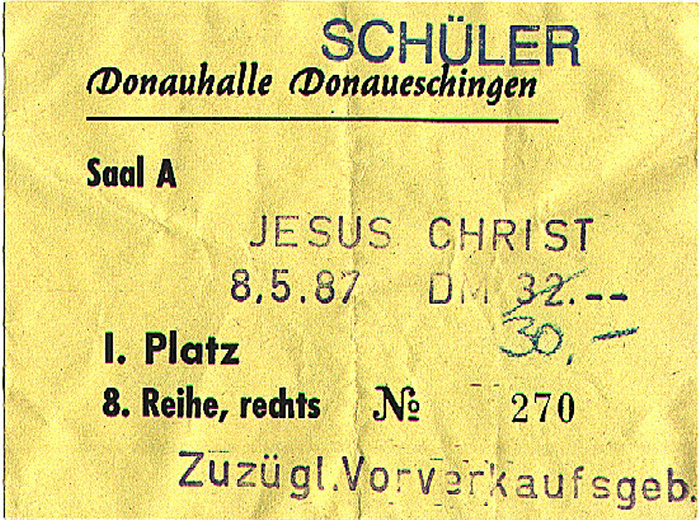 Donaueschingen Donauhalle: Jesus Christ Superstar