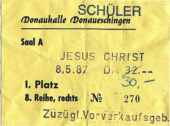 Donaueschingen Donauhalle: Jesus Christ Superstar