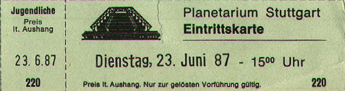 Stuttgart Planetarium: Der dritte Planet