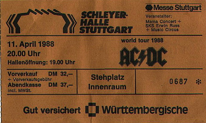 Stuttgart H.-M.-Schleyer-Halle: AC/DC