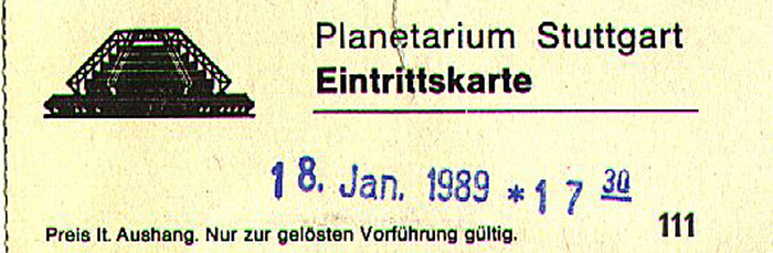 Stuttgart Planetarium (Sondervorstellung)