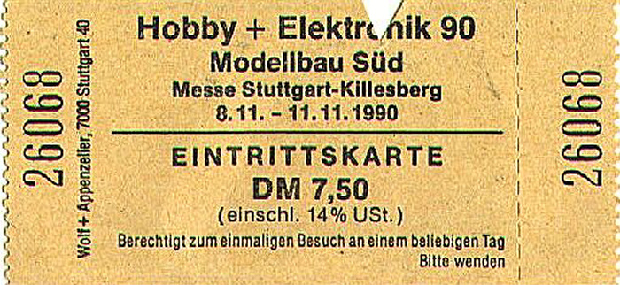Stuttgart Messe Killesberg: Hobby + Elektronik 90